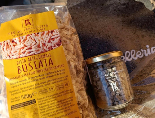 Busiate aromatizzate alla polvere di cappero 500 g