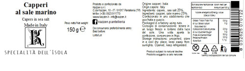 Capperi al sale marino vaso 150 g