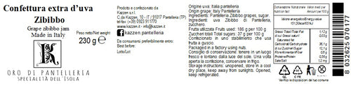 Confettura di uva zibibbo 230 g