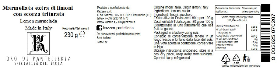 Marmellata di limoni 230 g