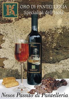 Vino "Nesos" passito di Pantelleria