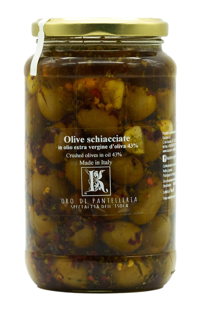 Sott'olio olive schiacciate 480 g