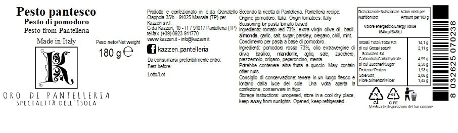 Pesto pantesco 180 g