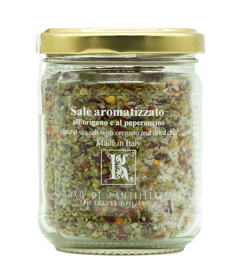 Sale con origano e peperoncino 180 g